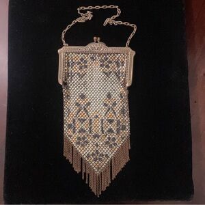 Collectible Antique Enameled Mesh Mandalian MFG Co. Purse Art Deco Collectible